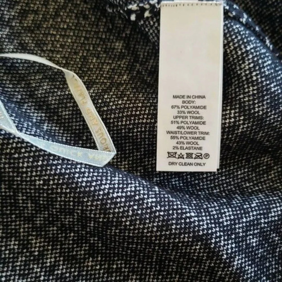 Kate Spade Out West Sleeveless Mod Plaid Sweater Dress Black/White Size XS - Picture 10 of 10